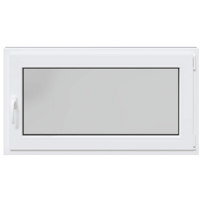 Basement Window RISOR 110 x 60 cm PVC and Glass Anthracite