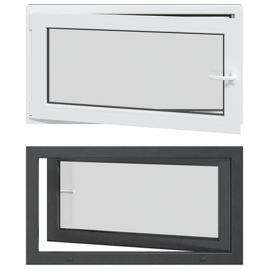 Tilt & Turn Basement Window RISOR 110 x 60 cm PVC and Glass