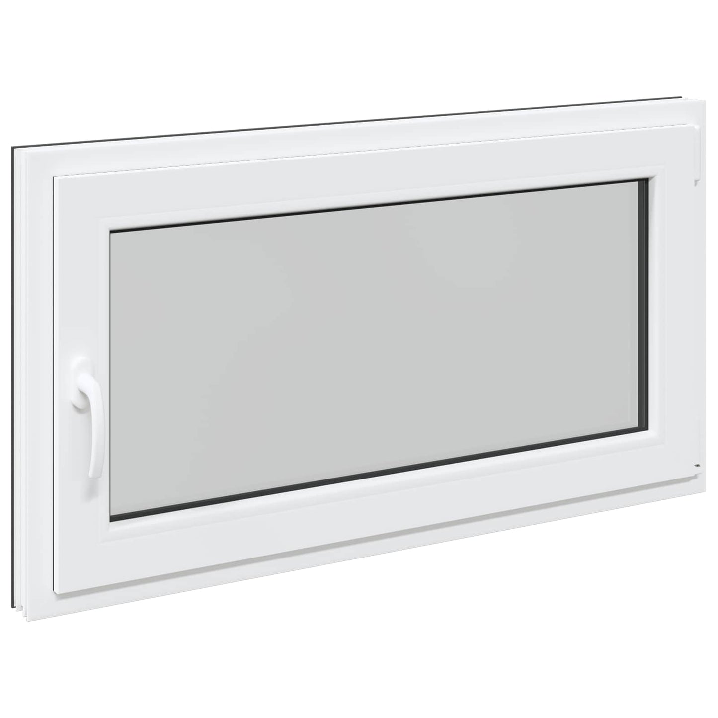Basement Window RISOR 110 x 70 cm PVC and Glass Anthracite