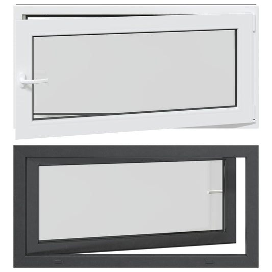 Tilt & Turn Basement Window RISOR 120 x 60 cm PVC and Glass