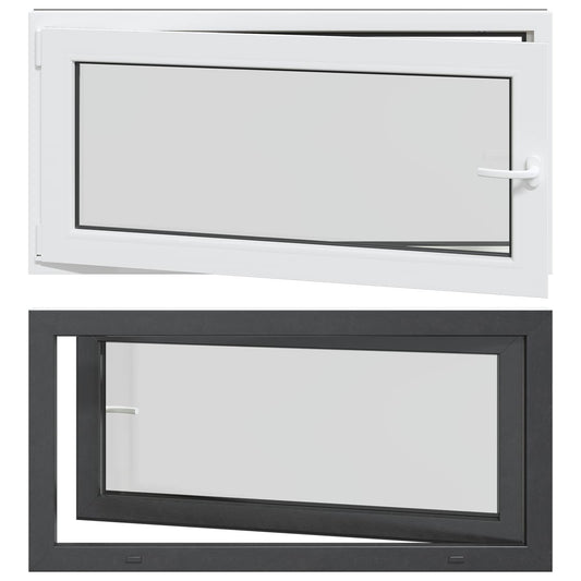 Tilt & Turn Basement Window RISOR 120 x 60 cm PVC and Glass