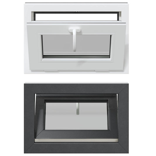 Basement Window Internal Colour White RISOR 60 x 40 cm