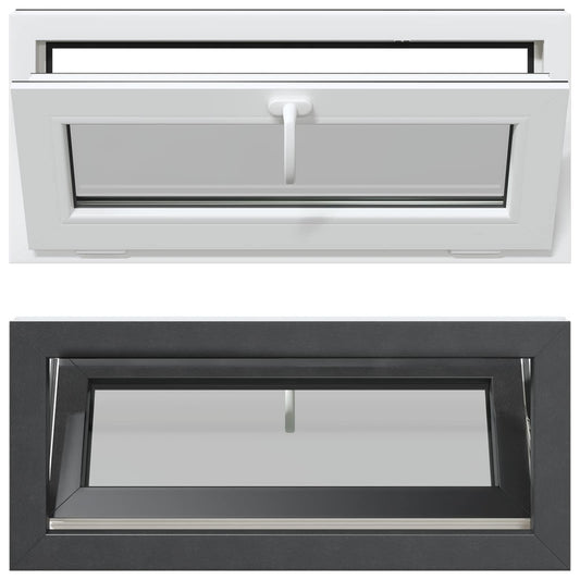 Basement Window Internal Colour White RISOR 90 x 40 cm