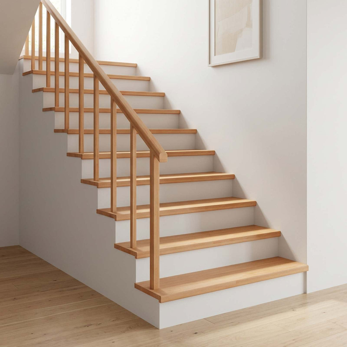 Stair Treads 12 pcs 110 x 25 x 2 cm Natural Solid Beech Wood