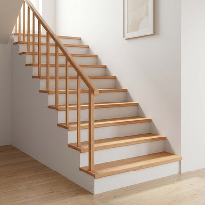 Stair Treads 12 pcs 110 x 25 x 2 cm Natural Solid Beech Wood