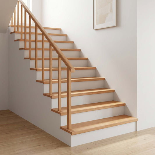 Stair Treads 4 pcs 120 x 25 x 2 cm Natural Solid Beech Wood