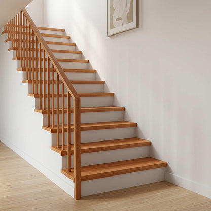 Stair Treads 2 pcs 80 x 25 x 2 cm Light Brown Solid Beech Wood