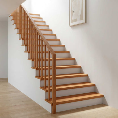 Stair Treads 4 pcs 100 x 30 x 2 cm Light Brown Solid Beech Wood