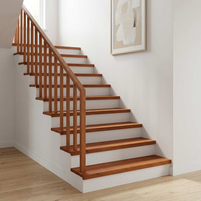 Stair Treads 4 pcs 90 x 25 x 2 cm Brown Solid Beech Wood