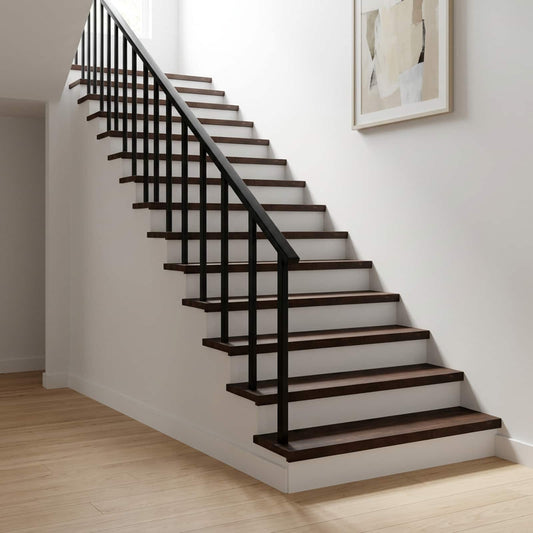 Stair Treads 8 pcs 120 x 30 x 2 cm Dark Brown Solid Beech Wood