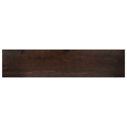 Stair Treads 2 pcs 120 x 30 x 2 cm Dark Brown Solid Beech Wood