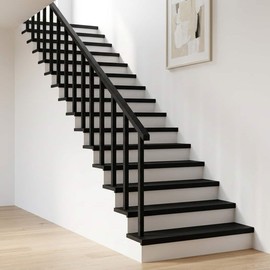Stair Treads 16 pcs 80 x 30 x 2 cm Black Solid Beech Wood