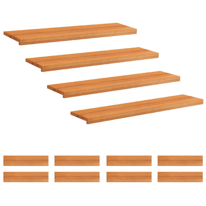 Stair Treads 12 pcs 120 x 25 x 2 cm Light Brown