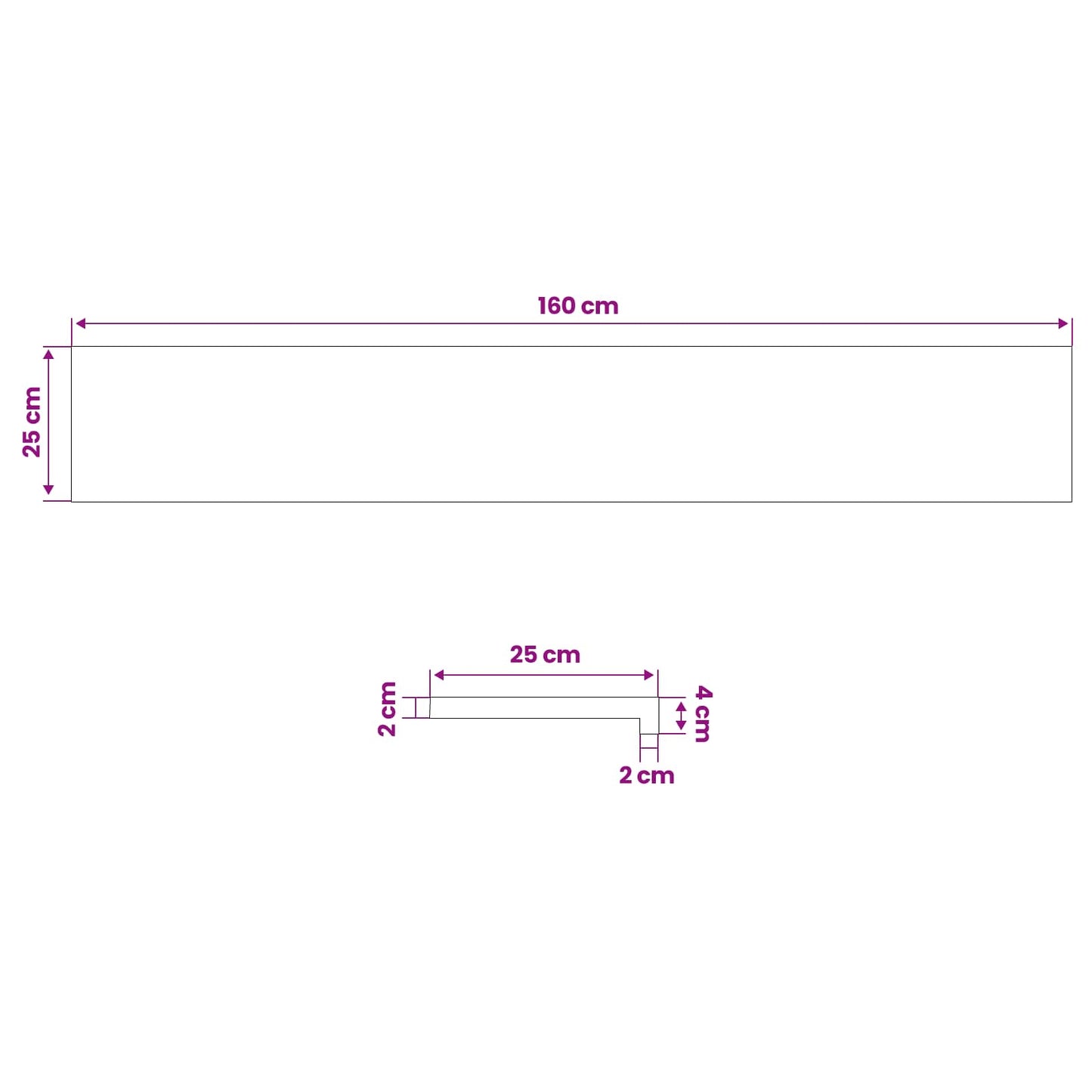 Window Sills 2 pcs Natural 160 x 25 x 2 cm Solid Beech Wood