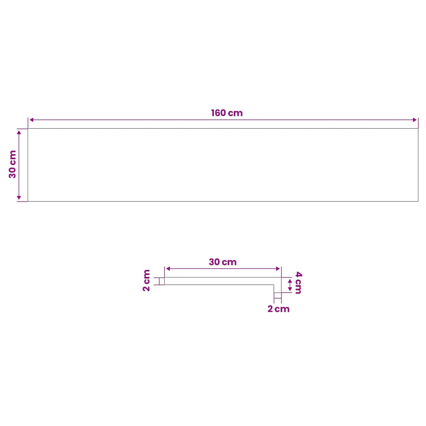 Window Sills 2 pcs Natural 160 x 30 x 2 cm Solid Beech Wood