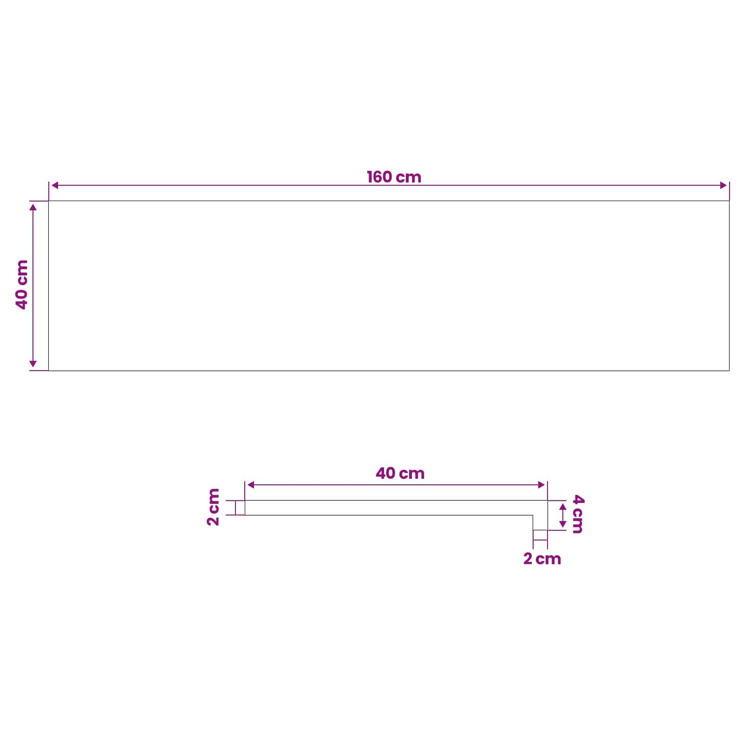 Window Sills 2 pcs Natural 160 x 40 x 2 cm Solid Beech Wood