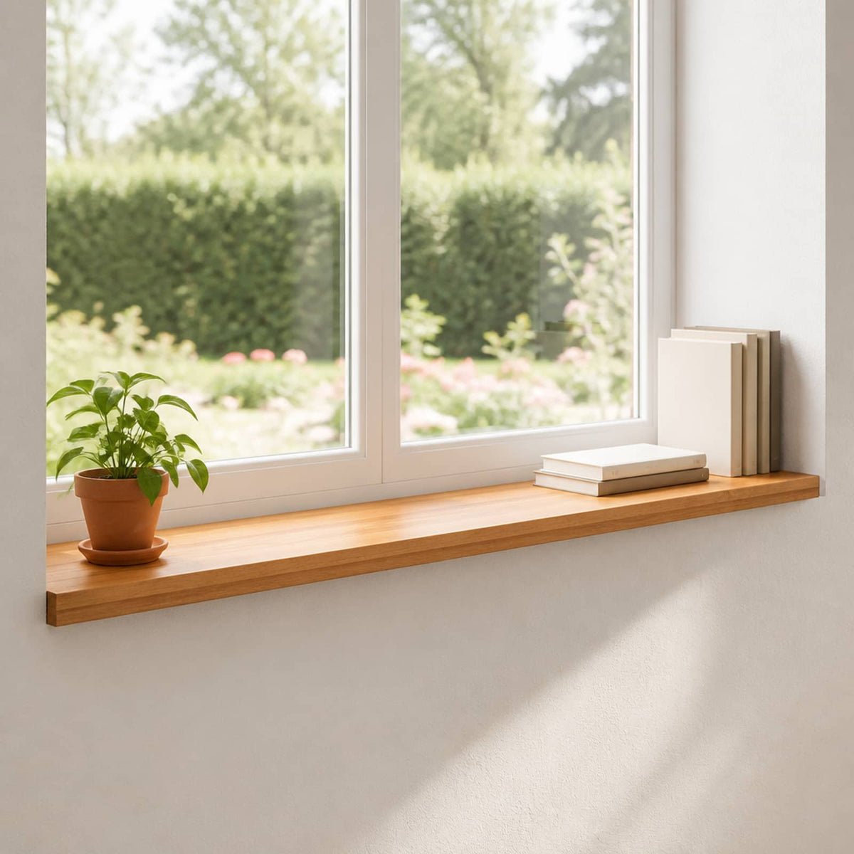 Window Sills 2 pcs Light Brown 140 x 25 x 2 cm Solid Beech Wood