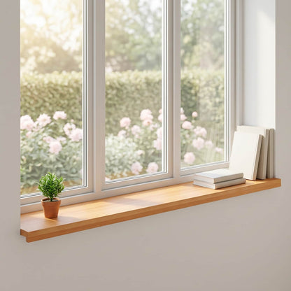 Window Sills 2 pcs Light Brown 160 x 40 x 2 cm Solid Beech Wood