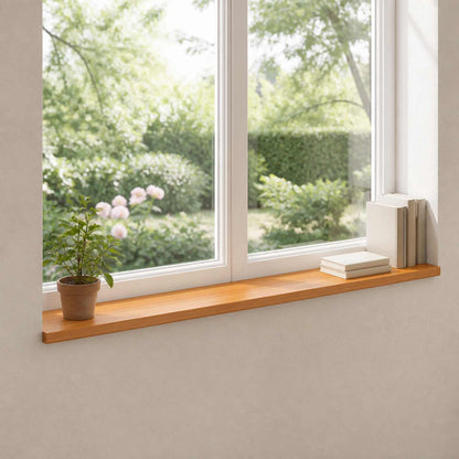 Window Sills 2 pcs Light Brown 160 x 40 x 2 cm Solid Beech Wood