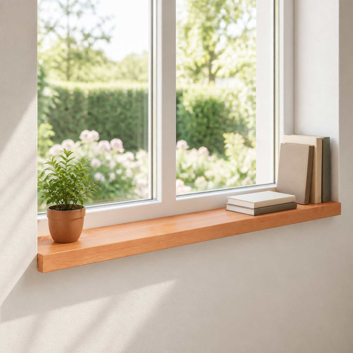 Window Sills 2 pcs Varnished 80x 20 x 2 cm Solid Beech Wood