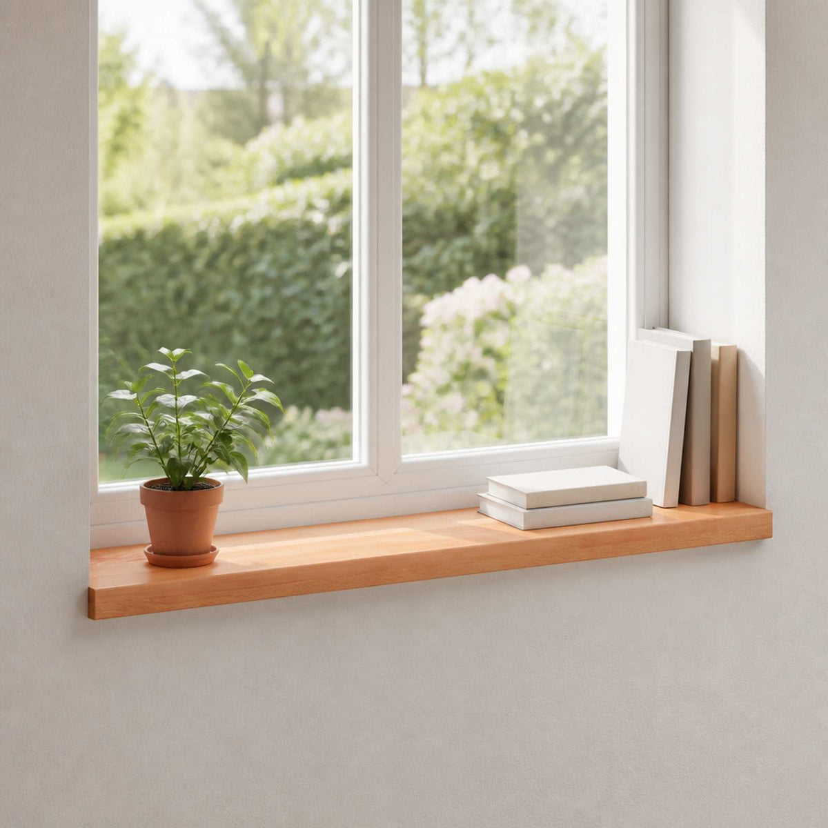 Window Sills 2 pcs Varnish 90 x 25 x 2 cm Solid Beech Wood