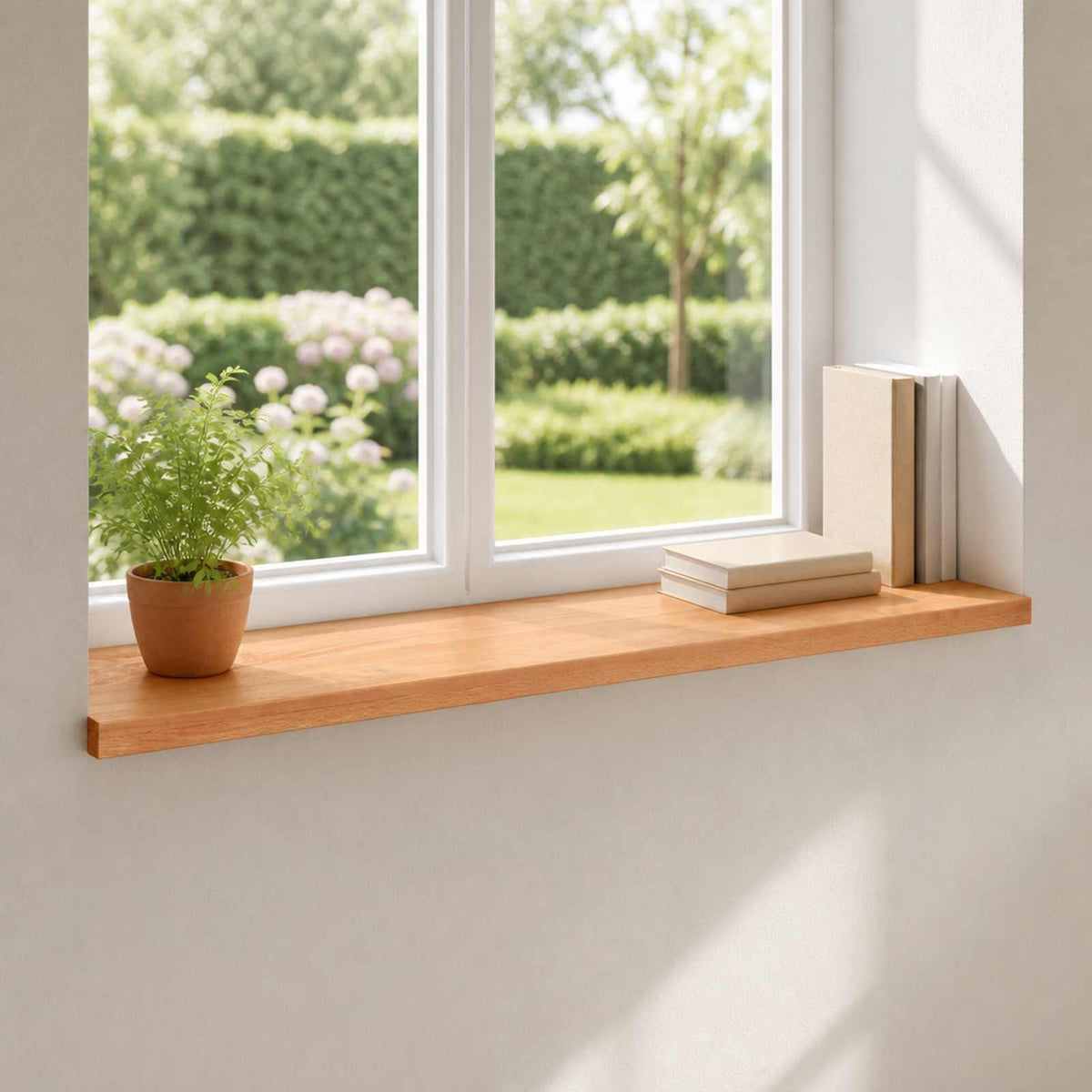 Window Sills 2 pcs Varnish 140 x 25 x 2 cm Solid Beech Wood