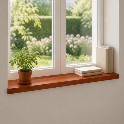 Window Sills 2 pcs Brown 70 x 25 x 2 cm Solid Beech Wood