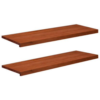 Window Sills 2 pcs Brown 120 x 40 x 2 cm Solid Beech Wood