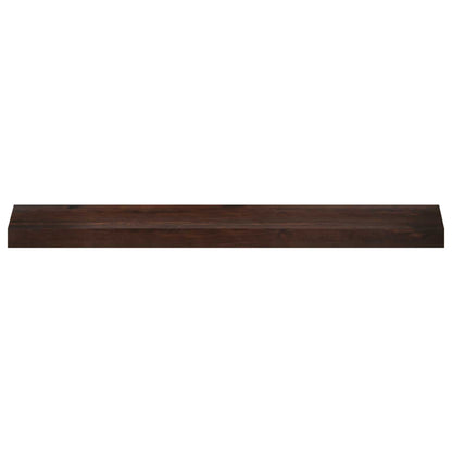 Window Sills 2 pcs Dark Brown 100 x 20 x 2 cm Solid Beech Wood