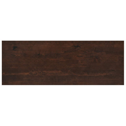 Window Sills 2 pcs Dark Brown 120 x 40 x 2 cm Solid Beech Wood