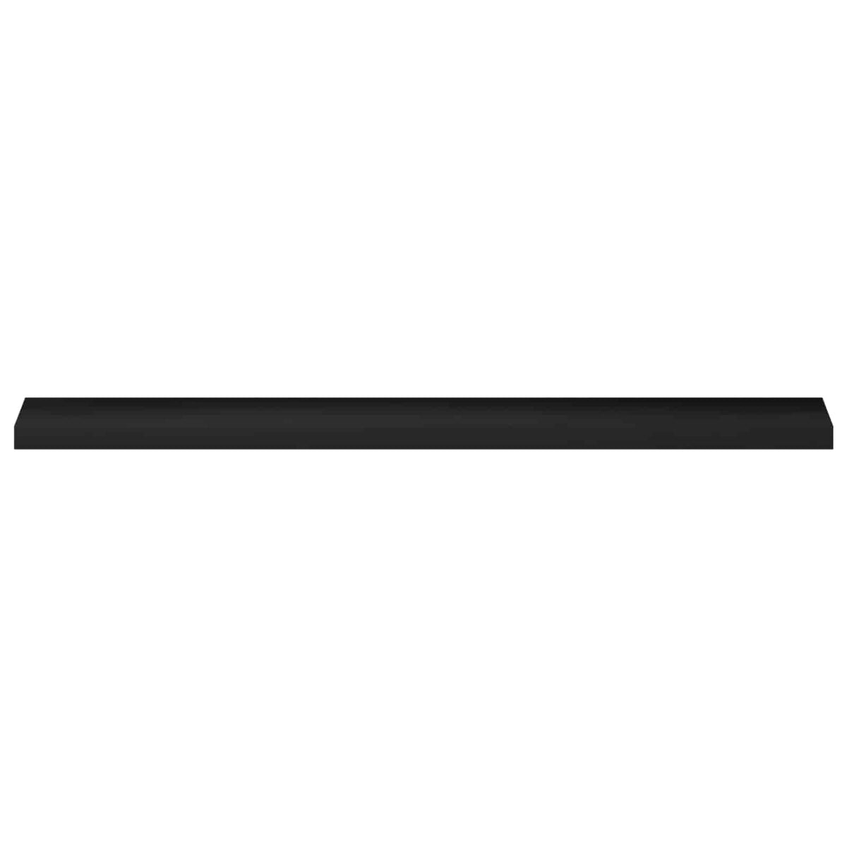 Window Sills 2 pcs Black 140 x 15 x 2 cm Solid Beech Wood