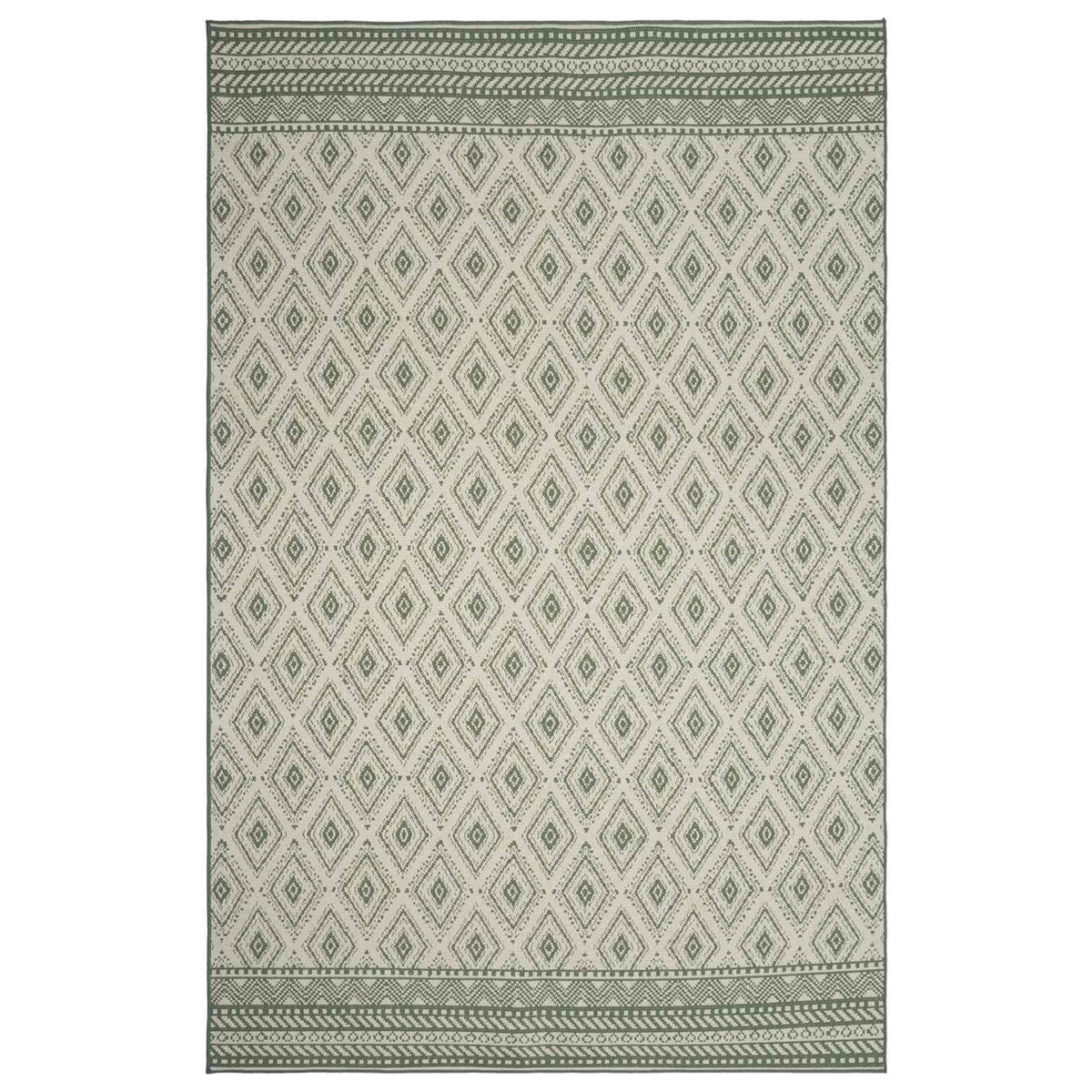 Area Rug Natural and Green 160 x 230 cm PET