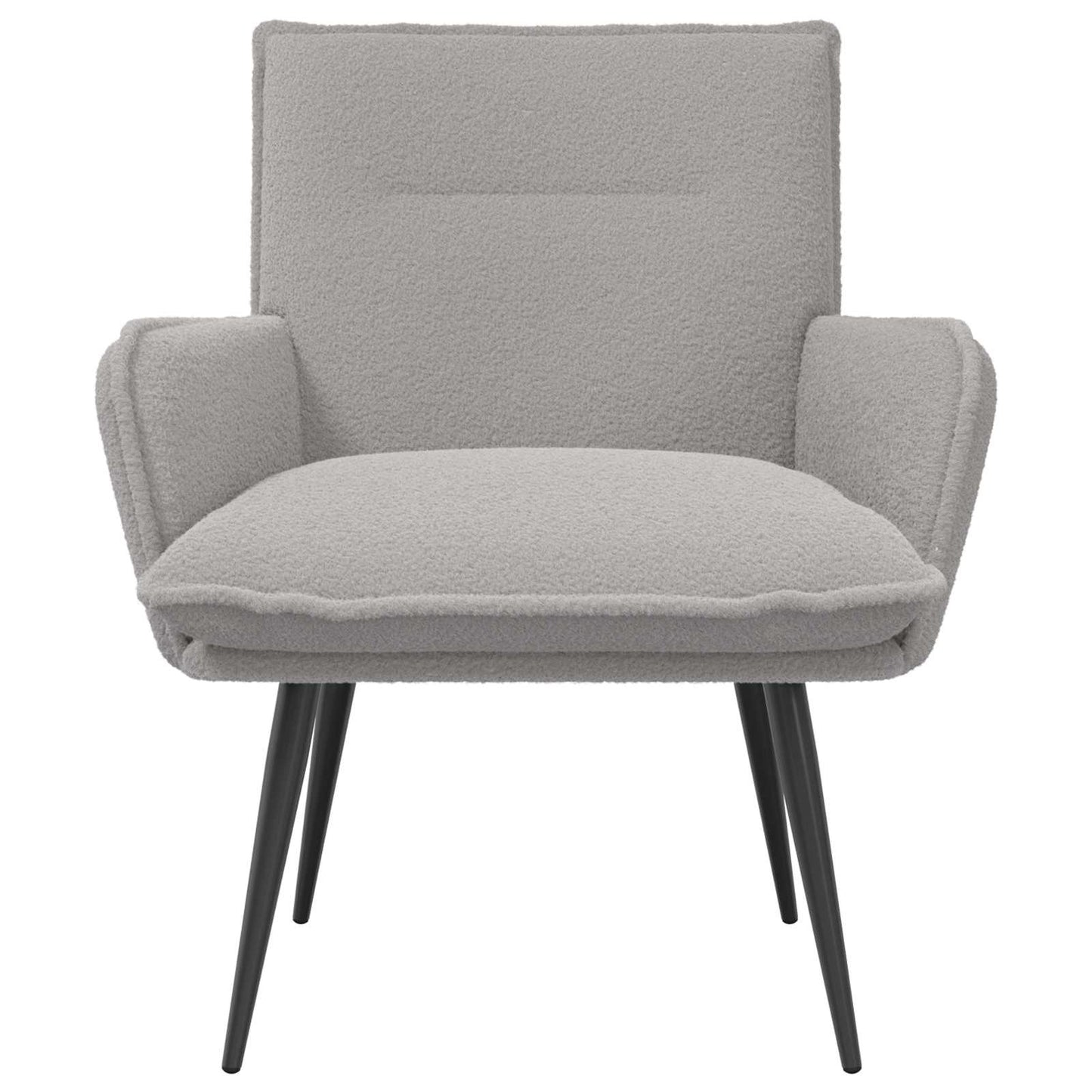 Armchair Light Grey Bouclé