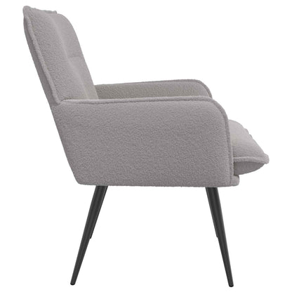 Armchair Light Grey Bouclé
