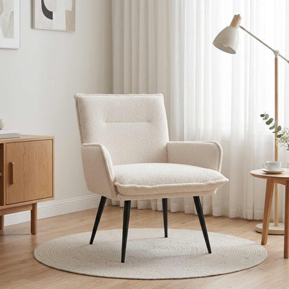 Armchair Cream Bouclé