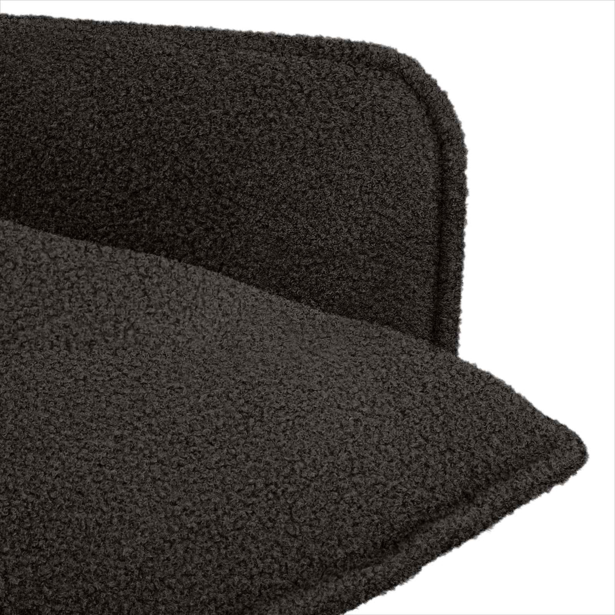 Armchair Black Bouclé