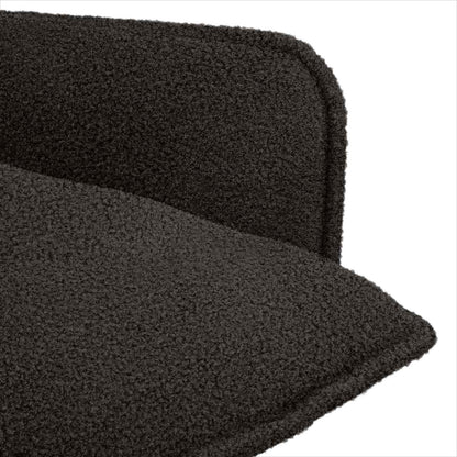 Armchair Black Bouclé