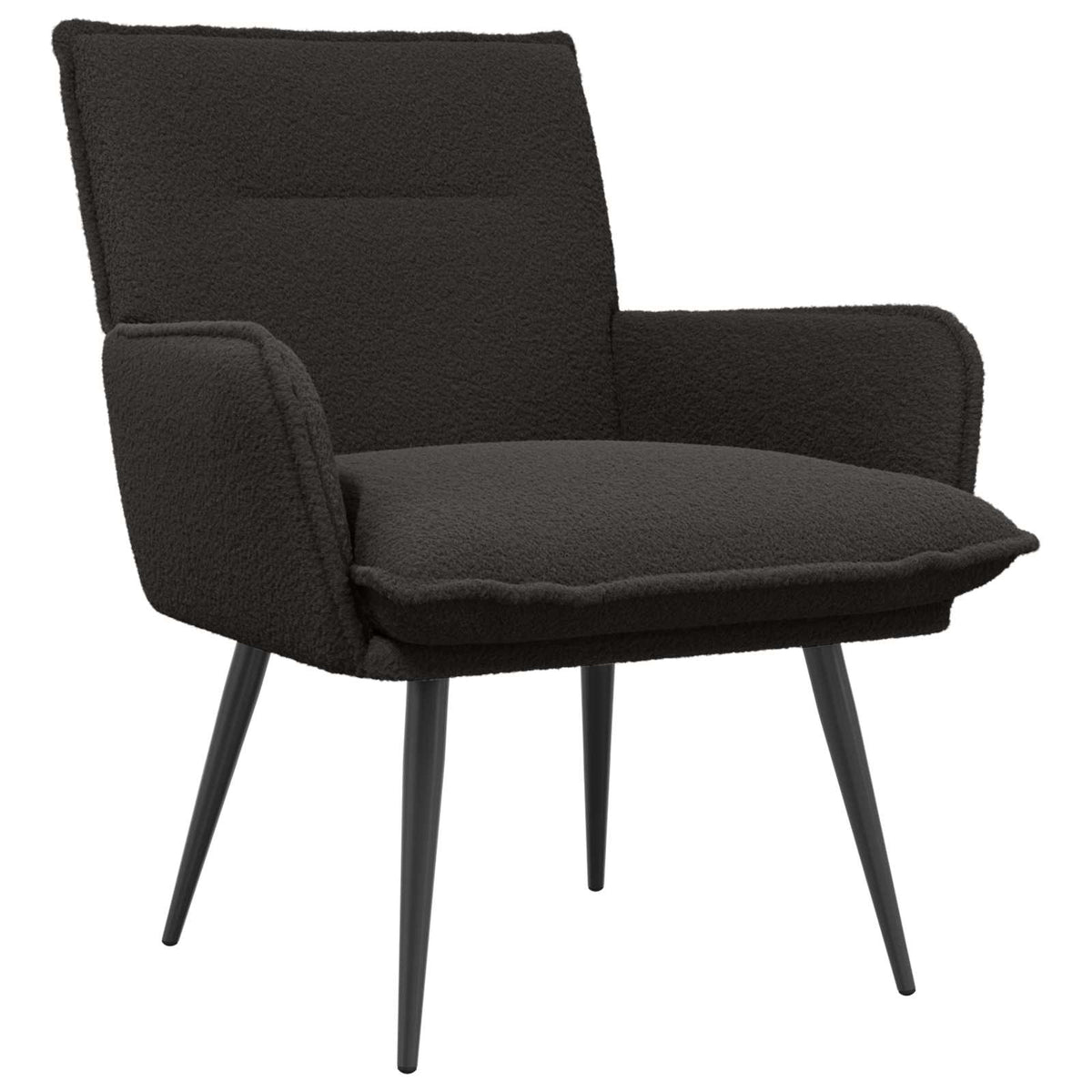 Armchair Black Bouclé