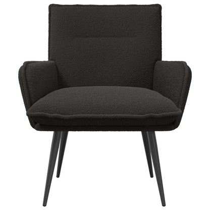Armchair Black Bouclé