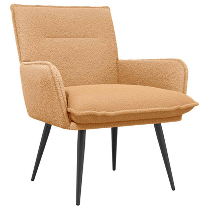 Armchair Beige Bouclé