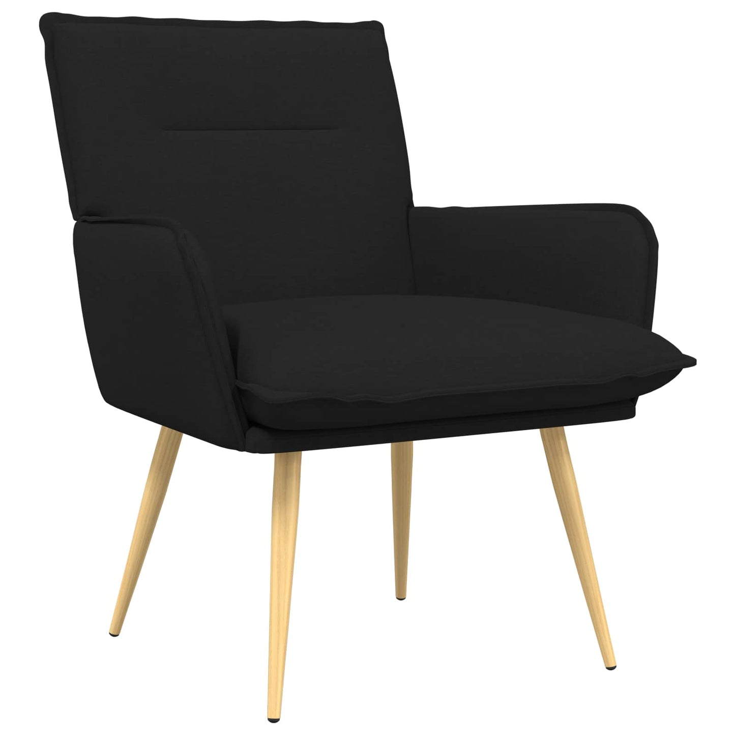 Armchair Black Fabric