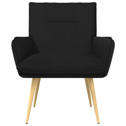 Armchair Black Fabric