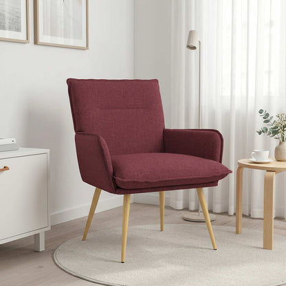 Armchair Wine Red Fabric