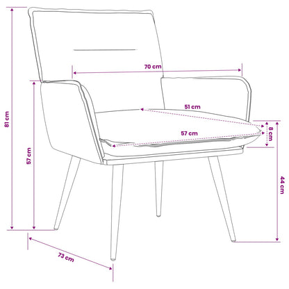 Armchair Wine Red Fabric