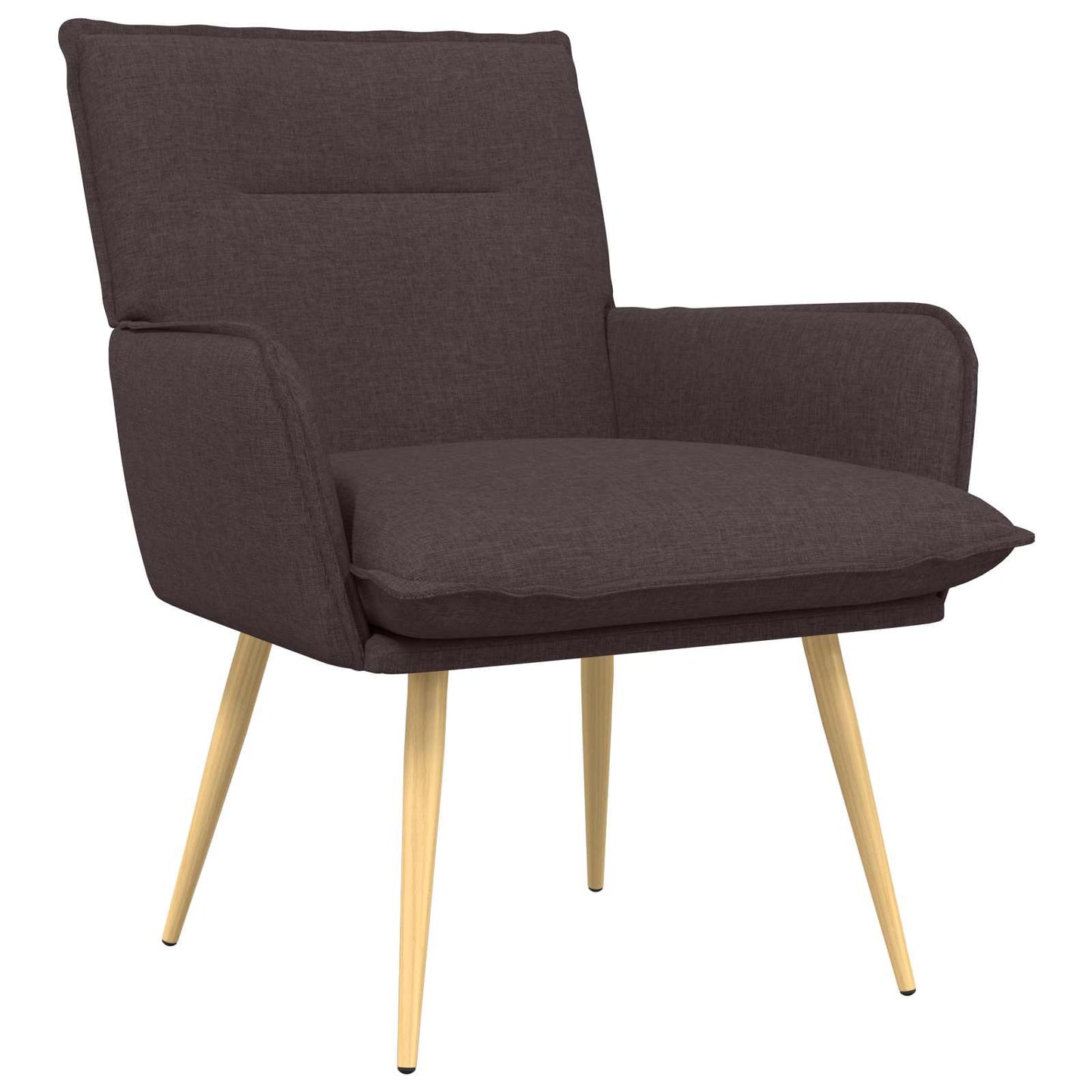 Armchair Dark Brown Fabric