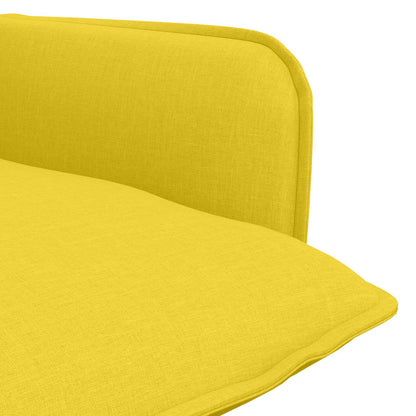 Armchair Light Yellow Fabric