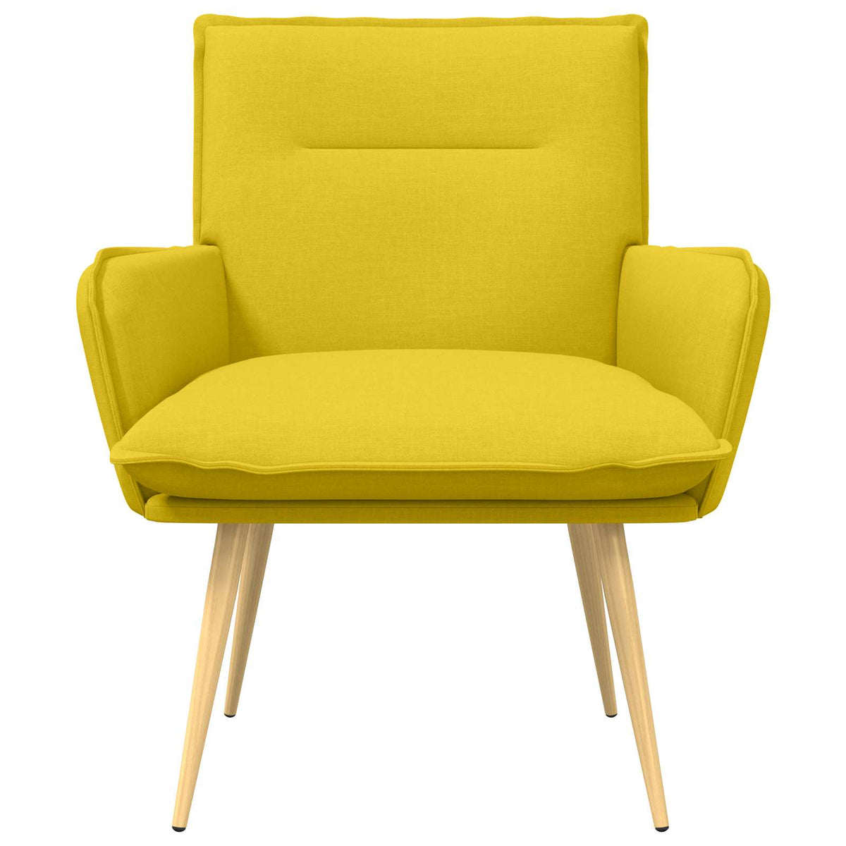 Armchair Light Yellow Fabric