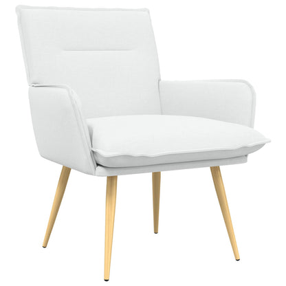 Armchair White Fabric