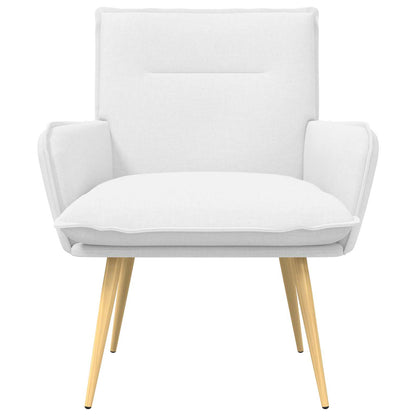 Armchair White Fabric