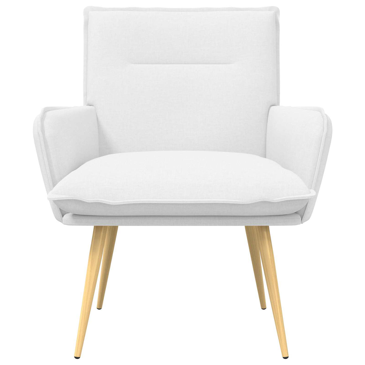 Armchair White Fabric